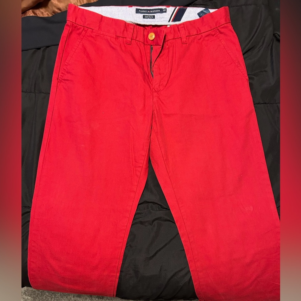 Tommy Hilfiger Men's Red Pants
